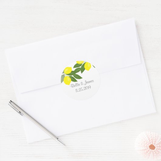 Boho Citrus Lemon Stickers (Envelop)
