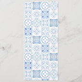 Boho Citrus Trouwdouche Individuele plaatsnamen Menu (Achterkant)