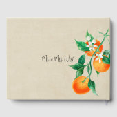 Boho Citrus Wedding Gastenboek (Achterkant)