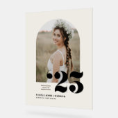 Boho Class of 2025 Arch Photo Afstuderen Acryl Bord (Hoek)