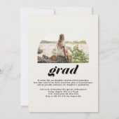 Boho Class of 2025 Arch Photo Afstuderen Kaart (Achterkant)