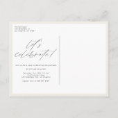 Boho Class of 2025 Arch Photo Afstuderen Uitnodiging Briefkaart (Achterkant)