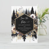 Boho Classic Enchanted Forest Wedding Save The Date (Staand voorkant)