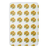 Boho Classic Schattige Rustieke mordern zonnebloem Badmat (Voorkant Verticaal)