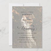 Boho Classic Vellum Overlay Foto Budget Huwelijk Kaart (Voorkant)