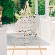 Boho Clear Acryl Trouwstoel Unplugged Ceremony