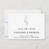 Boho Clear Indie Save the date Weddenschap Kaart (Voorkant)