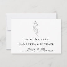 Boho Clear Indie Save the date Weddenschap