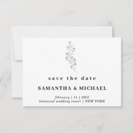 Boho Clear Indie Save the date Weddenschap Kaart