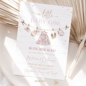 Boho Clothes Baby shower Kaart
