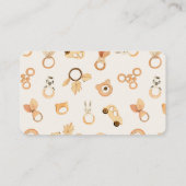 Boho Clothes Nursery Baby shower Books Verzoek Informatiekaartje (Achterkant)