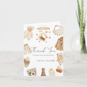 Boho Clothes Nursery Gender-Neutral Baby shower Bedankkaart (Voorkant)
