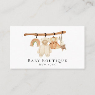 Boho Clotheslin Baby Boutique Social Media Busines Visitekaartje
