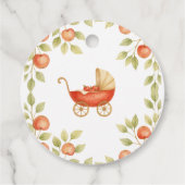 Boho Clothesline Apple Locally Grown Baby Shower Bedankjes Labels (Achterkant)