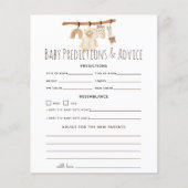 Boho Clothesline Baby Predications & Advice (Voorkant)