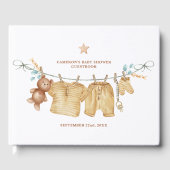 Boho Clothesline Baby shower Gastenboek (Voorkant)