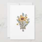 Boho Clothesline Baby shower Invitation Kaart (Achterkant)