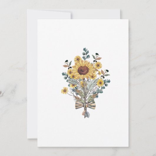 Boho Clothesline Baby shower Invitation Kaart (Achterkant)