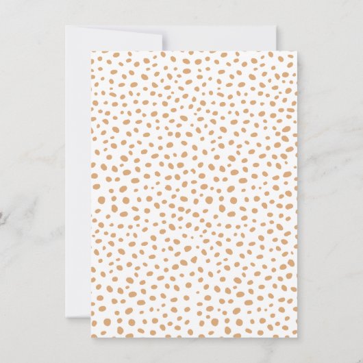 Boho Clothesline Baby shower Kaart (Achterkant)