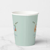 Boho Clothesline Boy Pastel Green Paper cup Papieren Bekers (Rechts)
