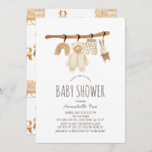 Boho Clothesline Gender Neutraal Baby shower
