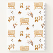 Boho Clothesline Gender-neutraal Baby shower Notitieboek (Achterkant)