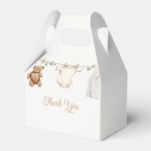 Boho Clothesline Gender Neutral Baby Shower Bedankdoosjes (Achterkant)