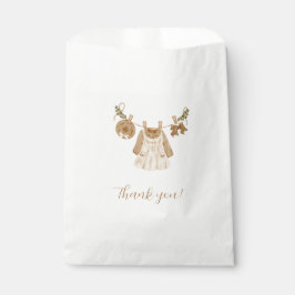 Boho Clothesline Girl Baby shower Bedankzakje