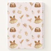 Boho Clothesline Girl Baby shower Guest Book Notitieboek (Achterkant)