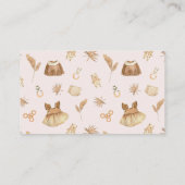 Boho Clothesline Girl Display Shower Informatiekaartje (Achterkant)