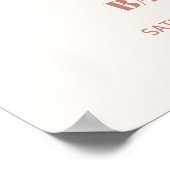 Boho Clothesline Meisje Baby shower Welkomstbord Poster (Hoek)