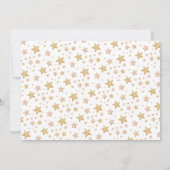 Boho Clothesline Waterverf Baby shower Uitnodigen Kaart (Achterkant)