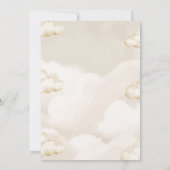 Boho Clouds A Little Piece Of Heaven Baby Shower Kaart (Achterkant)