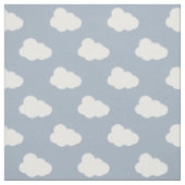 Boho Clouds Sky Simple Gender Neutral Kids Blue Stof (Swatch)