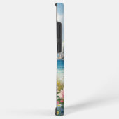 Boho Coastal Cliffs Wildflower Beach Art Samsung Galaxy Hoesje (Rechterkant)