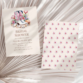 Boho Coastal Cowgirl Bridal Shower Uitnodiging