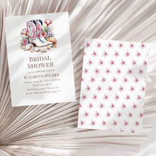 Boho Coastal Cowgirl Bridal Shower Uitnodiging