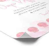 Boho Coastal Luiers Raffle Baby Shower Poster (Hoek)