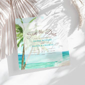 Boho Coastal Seaside Beach Bruiloft Save the Date