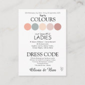  Boho Coastal Wedding Dress Code Informatiekaartje (Voorkant)