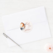 Boho Coffee Bruidsfeest Ronde Sticker (Envelop)