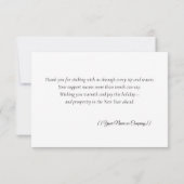 Boho Coffee Mug Business Thank You Holiday Card Kaart (Achterkant)