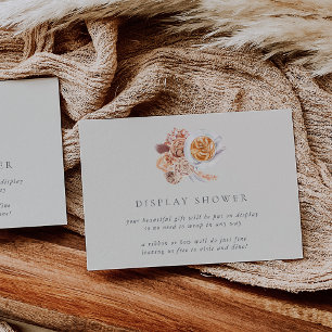 Boho Coffee Vrijgezellenfeest Display Douche Kaart