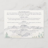 Boho Colorado berg bestemming bruiloft details Informatiekaartje (Achterkant)