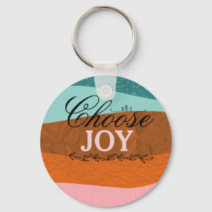 Boho Colorful Inspirerend, Positief Quote Keycha Sleutelhanger