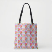 Boho Colorful Leaf Canvas tas (Voorkant)