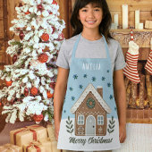 Boho Cookie House Snowflakes Familie Kleine Kerst Schort