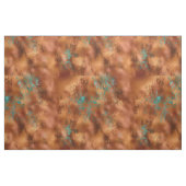 Boho Copper Blauwgroen Chic Stof (Fat Quarter)