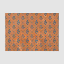 Boho Copper Blue Graphic Deco Tissuepapier