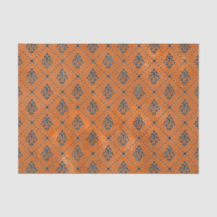 Boho Copper Blue Graphic Deco Tissuepapier